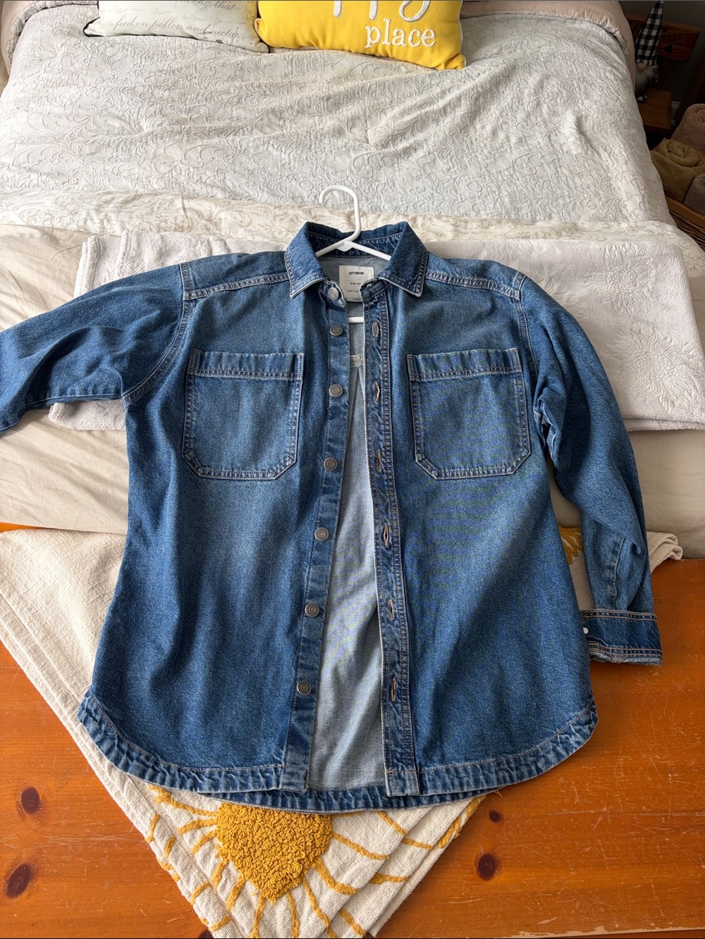 NWOT Cotton On Blue Denim Shirt Jacket